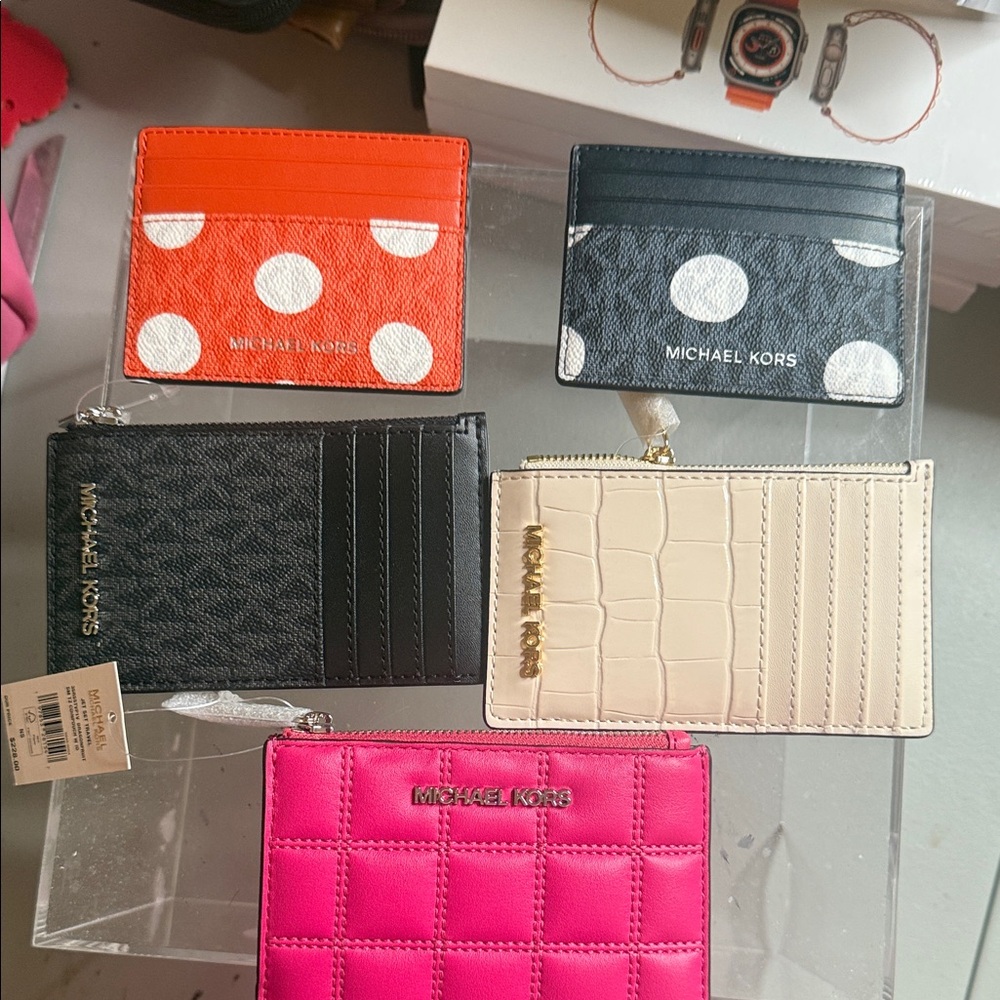 Your choice of one Michael Kors Colorful Card Holder Collection